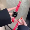 Adecuado para Applewatchs8 Correa de Apple watch Rojo chino de Año Nuevo Correa de iwatch456 para Apple watch para mujeres