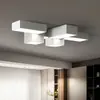 Luminária Geométrica Quadrada para Sala de Estar 2022 Nova Luminária Principal Minimalista Avançada Criativa Luminária de Teto Moderna Casual Espectro Completo