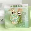 Imán de Metal para Refrigerador Cultural y Creativo de Chengdu Imán con Ventosa Fuerte Base de Panda Imán de Aleación de Zinc Pegatina Magnética Souvenir Turístico
