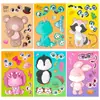 Compra Directa Transfronteriza CE.CPC 6 Hojas/Paquete Pegatinas de Unicornio Lindo que Cambian de Cara Pegatinas Puzzle Decorativas Interactivas para Niños