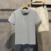 Nueva camiseta polo de algodón piqué de verano con cuello, camiseta de manga corta para hombre, ropa de trabajo formal con cuello, venta al por mayor transfronteriza