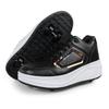 Sapatos Heelys, patins de quatro rodas para meninos, sapatos de polia invisível para crianças, sapatos de roda retrátil para estudantes Genuine Deformation