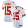 Camisa de futebol americano de manga curta da NFL de comércio exterior KansasCityChiefs Chiefs 15 MAHOMES lenda de segunda geração