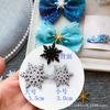 Parches de Copo de Nieve, Accesorios Hechos a Mano para el Cabello de Niños, Accesorios de Elsa, Materiales Temáticos de Princesas Son de Venta Caliente