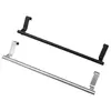 Puerta de gabinete multiusos para cocina y baño, toallero de acero inoxidable, toallero sin perforaciones, almacenamiento, toallero engrosado de una sola barra