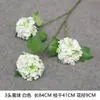 Flores artificiales blancas para decoración de escenas de boda, decoración del hogar, ramos artificiales, rosas, hortensias, gypsophila, venta al por mayor de flores artificiales