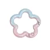 Cuentas de Mosaico Coloridas Flor Grande Cierre de Primavera Llavero DIY Cadena para Teléfono Accesorios de Aleación Piezas Pequeñas Bolsa Anillo Conector para Colgar