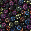 Cuentas Acrílicas de Expresión Cuentas Planas 5*10mm Carita Sonriente Cuentas de Letras Cuentas Sueltas Hechas a Mano DIY Pulsera Accesorios de Joyería