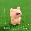 Micro-paisagem Desenho Animado Urso Pão Fofo Boneca de Grânulos Jardinagem Paisagismo Enfeites DIY Mini Enfeites Pequenos de Mesa