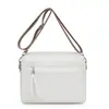 Bolsa feminina de alta qualidade 2026 nova moda simples bolsa de mãe de meia-idade casual bolsa de ombro transversal de grande capacidade