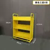 Carrito Silencioso para Libros de Biblioteca, Carrito Pequeño, Escalera para Libros, Carrito Móvil para Libros, Escalera de Tres Peldaños, Carrito para Archivos de Archivo, Carrito de Plataforma Plana