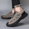 Zapatos de hombre, primavera y verano, nuevos zapatos casuales, zapatillas de suela gruesa, transpirables, para trabajo al aire libre, zapatos de senderismo para hombre.