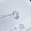 Pendientes de cobre ecológicos para todo el cuerpo, modernos, de dos colores, con circonita de corazón, estilo dulce y fresco, diseño curvo, ear cuff, pendientes de piercing
