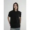 Camiseta de Manga Corta INZC Verano Sensación Fresca Protección Solar Piel de Hielo Transpirable Absorbente de Sudor Hombro Normal Versátil Cuello Redondo Pareja 260g Hielo TEE