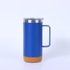 Taza termo de acero inoxidable 304 con base de corcho de roble creativa para el hogar, taza recta para coche de Amazon