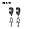 Pendientes de Acero Inoxidable con Colgante de Hoja de Maquinilla de Afeitar Estilo Coreano de Moda Simples Pendientes Góticos Punk Hip-Hop Unisex