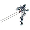 Grampo de Cabelo Duplo Flor Magnólia Iceberg Estilo Clássico com Toque de Luxo, Acessório de Grampo para Cheongsam de Uso Diário, Ferramenta de Penteado, Ornamento de Cabelo Estilo Antigo