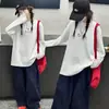 Conjunto de Abrigo Casual para Niñas Primavera y Otoño 2026 Nueva Moda Cardigan con Capucha Sudadera Suelta para Niños y Niñas Mayores
