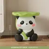 Banquinho Fofo de Panda para Trocar Sapatos em Casa Porta de Casa Sala de Estar Quarto Banquinho Baixo ao Lado do Sofá Chão Enfeites Pequeno Banquinho