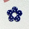 Onda retro Punto pétalos de flores huecos accesorios acrílicos diy aretes hechos a mano pinza para el cabello colgante venta al por mayor