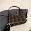 Bolsa Grande de Gran Venta Otoño e Invierno para Mujer 2026 Nueva Tendencia Casual Gran Capacidad para el Trabajo Bajo el Brazo Bolso Cruzado Grande de Cuadros