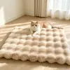 Cojín de Peluche para Mascotas Conejo Burbuja, Calidez Otoño e Invierno, Universal para Gatos y Perros, Cojín de Asiento de Felpa Antideslizante, Directo del Fabricante, Dropshipping Disponible