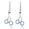Tijeras de peluquería de 6.5 pulgadas peluquería profesional tijeras de dientes planos adelgazantes para cabello fino y quebradizo traje flequillo artefacto tijeras para el cabello