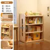 Estantería pequeña de madera maciza, mesita de noche con almacenamiento, estantería de pie, uso doméstico, estantería de noche para niños, armario de almacenamiento, diseño todo en uno, montado en la pared