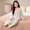 Pijama Nuevo para Niñas 2026 para Primavera y Otoño, Algodón Nube Manga Larga, Estilo Princesa, Ropa de Casa Dulce de Verano para Niños