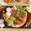 Muñeco de Peluche Llavero Comida Oden Seta Chica Chile Llavero de Peluche Versátil para Mochila Pequeño Regalo