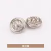 Botones de Camisa de Doble Anillo Metal Botones para Abrigo de Lana Chaqueta Traje Botones Formales Botones Dorados