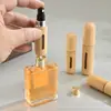 Botella Recargable de Perfume con Relleno Inferior, Carcasa de Bambú, Botella Pulverizadora de Relleno Directo, Botella Vacía Pequeña de 5ml 8ml, Portátil