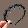 Faixa de cabelo ondulada, com dentes, antiderrapante para mulheres, novo estilo 2026, projetada para manter o cabelo no lugar ao lavar o rosto, adequada para uso diário como acessório de cabelo