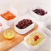 Arroz Integral Arroz de Grano Grueso Caja de Porción Congelable Apto para Microondas Caja Conservadora de Frescura Lonchera Lonchera Pequeña Caja Bento de Frutas