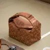 Bolsa de Almacenamiento para Juego de Té de Brocado de Loto Tejido Cubierta para Juego de Té de Viaje al Aire Libre Caja de Almacenamiento para Teteras Bolsa para Paño de Té Bolsa para Ceremonia de Té