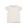Camiseta Floral Estampada Integral Wulibuyi para Meninas, Slim Fit, Fofa e Adorável, Leve e Respirável, Design Color-Block para o Verão