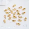 Retenção de cor forte 14K ouro contas de pedra irregular espaçador moldado bobina de lã nó de abacaxi espaçador acessórios de joias diy