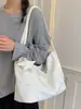 Bolso de Moda Estilo Coreano, Gran Capacidad, Bolso de Hombro Elegante, Nuevo Modelo 2026, Bolso Tote Sencillo, Bolso Tote con Bordado de Letras