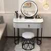 2026 Nova Mesa Penteadeira de Quarto Estilo Luxo Leve, Mesa de Maquiagem Simples Moderna, Mesa Penteadeira Estilo Celebridade da Internet Ins para Espaços Pequenos