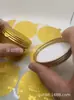 Película Selladora Adhesiva de Papel de Aluminio con Puntos Dorados, Película Selladora para Latas de Aluminio, Película Selladora para Crema de Manos, Película Selladora para Crema Hidratante Copo de Nieve