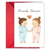 Amazon Temu Tarjeta de Felicitación Conmemorativa de Amistad que Dura para Siempre con Sobre Tarjeta de Mensaje Creativa Nueva e Interesante Plegable