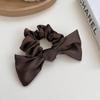 Crema Corazón Dulce Estilo Ballet Lazo de Cinta Anillo para el Cabello de Intestino Grueso Estilo Mori Primavera y Verano Accesorios para el Cabello de Diadema de Gama Alta para Niña