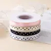 Fita de bolinhas pequenas redondas embalagem de bolo de flor fresca fita de cetim fita trançada para presente acessório de laço DIY decoração colorida fita