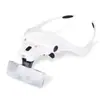 Amplificador de pestañas cinco juegos de lentes gafas de aumento con montaje en cabeza multi-aumento lupa tatuaje injerto de pestañas belleza