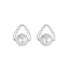 Pendientes de Burbuja Color-Block Estilo Bosque Chica Crema Dulce para Mujer, Diseño de Nicho de Lujo Ligero, Accesorios de Oreja Únicos Lindos y Dulces
