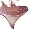 Joyería corporal de pedrería artificial europea y americana transfronteriza mariposa cadena de cinturón para mujer linda cadena para ombligo de mariposa cadena de cintura para bikini