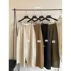 Sus dulces pantalones casuales simples versátiles adelgazantes de estilo coreano para principios de otoño con pliegues globo 66648