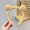 Faixa de Cabelo de Pelúcia Fofa para Lavar o Rosto para Mulheres 2025 Nova Faixa Especial para Máscara Facial Prendedor de Cabelo para Maquiagem Faixa de Cabelo