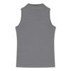 Camisola sin mangas con espalda racer para mujer, estilo europeo y americano, camiseta básica de verano para chica hot, camiseta, cuello medio alto, top ajustado