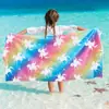 Toalla de baño infantil de microfibra con estampado de dibujos animados, fabricantes transfronterizos de toallas de playa de Amazon, toalla absorbente de secado rápido para natación